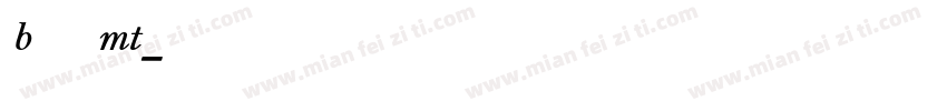Bell MT字体转换